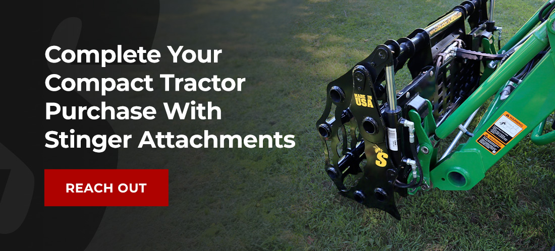 Complete Your Compact Tractor Purchase With Stinger Attachments
