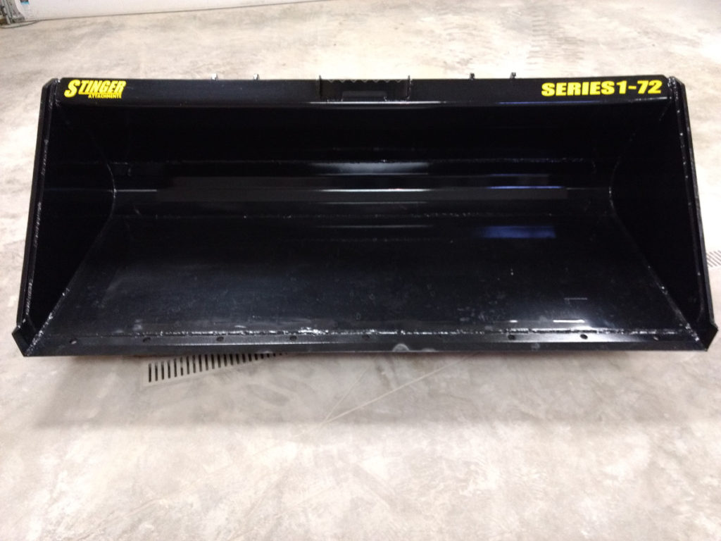 Skid Steer Material Bucket Series 1 Stinger Attachments