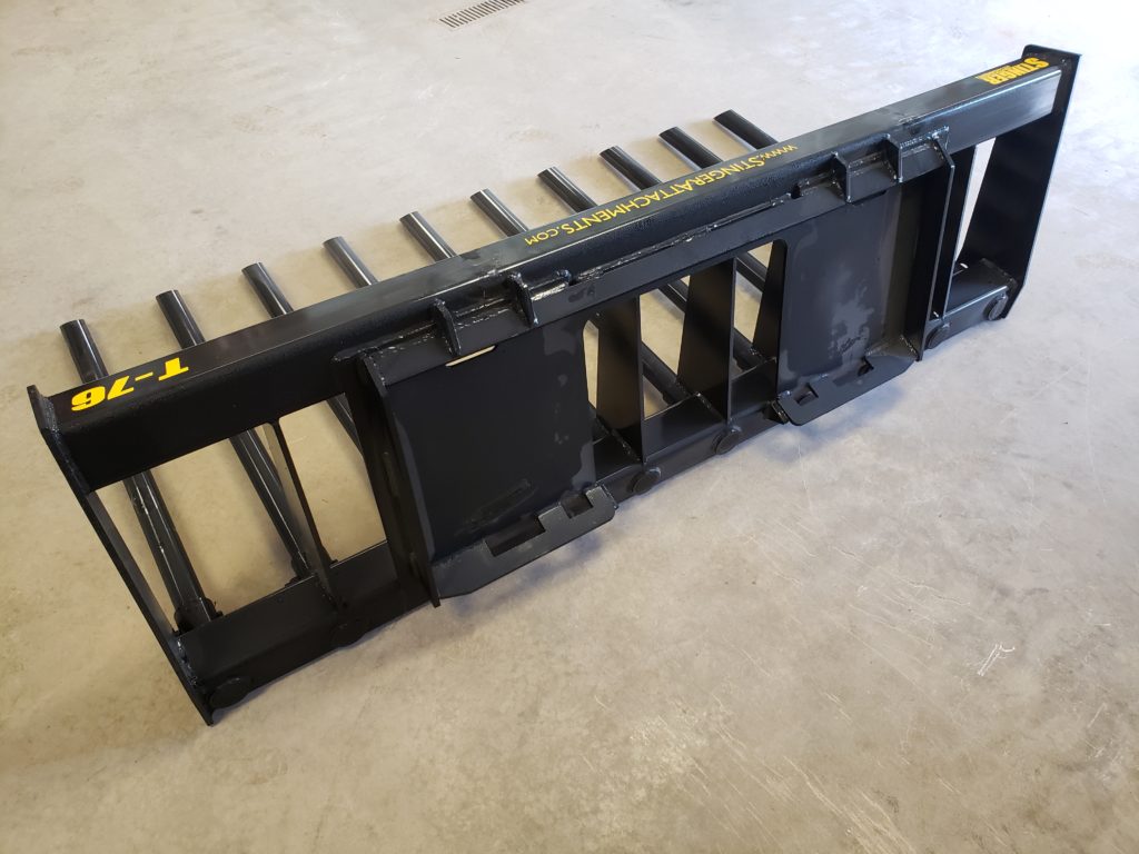 Skid Steer Tine Manure Bucket for Sale Stinger Attachments