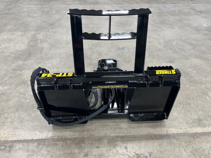Front of Skid Steer Tree Puller from Stinger Attachments