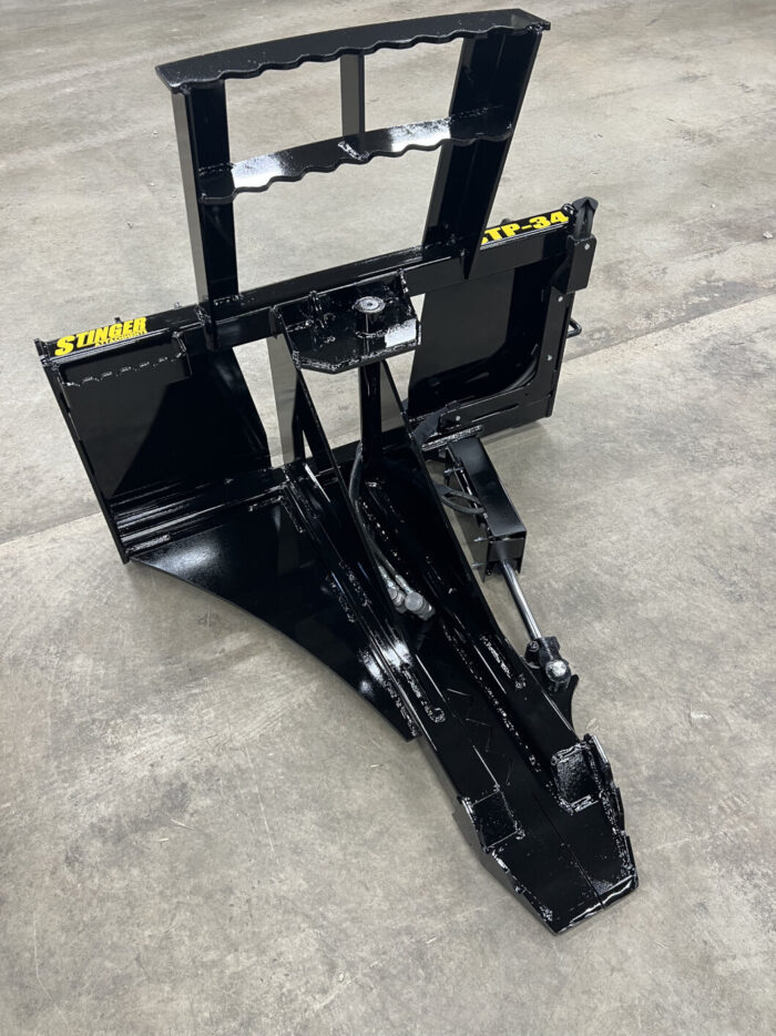 Top View of Stinger Attachments Skid Steer Tree Puller