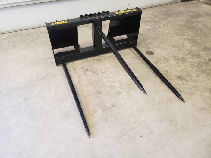 Bale Spears Skid Steer Attachment