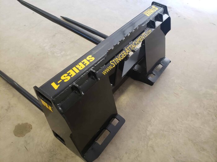Bale Spears Skid Steer Attachment