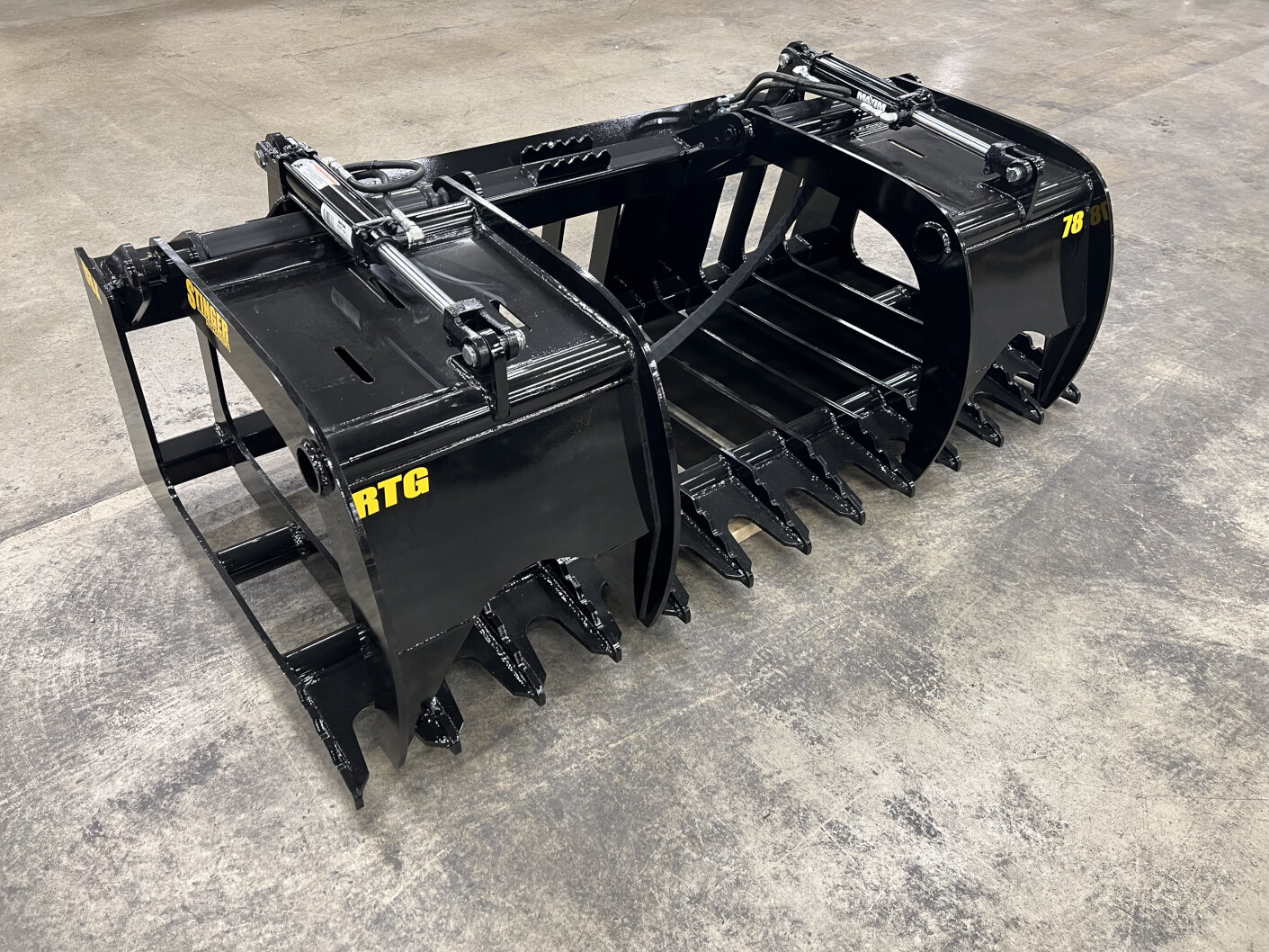 Heavy Duty Grapple Bucket from Stinger Attachments
