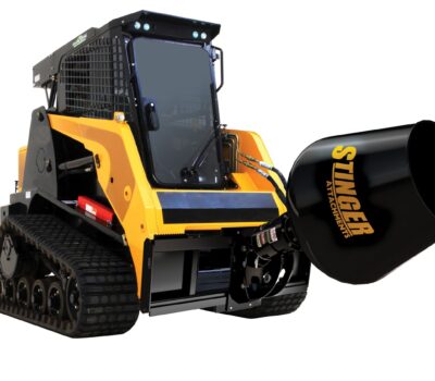 Cement Mixer Attachment for a Skid Steer