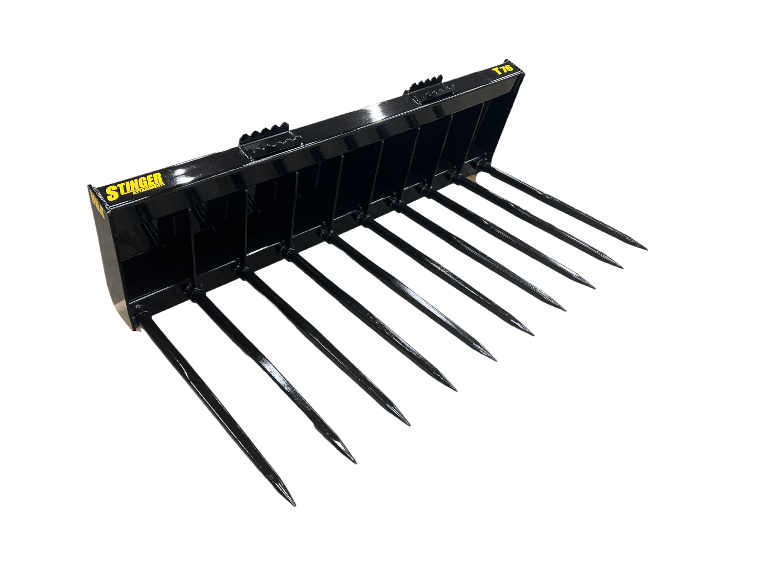 Skid Steer Tine Manure Bucket for Sale Stinger Attachments