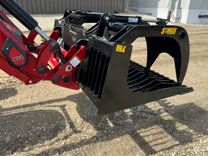 Open Sides Tractor Rock Grapples (ROG) from Stinger Attachments