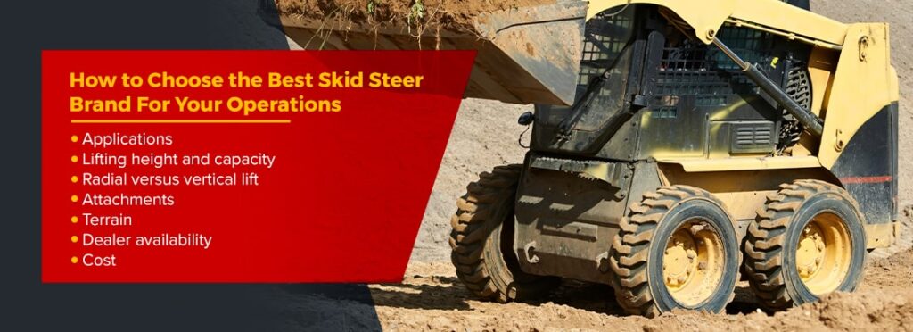 How to Choose the Best Skid Steer Brand For Your Operations