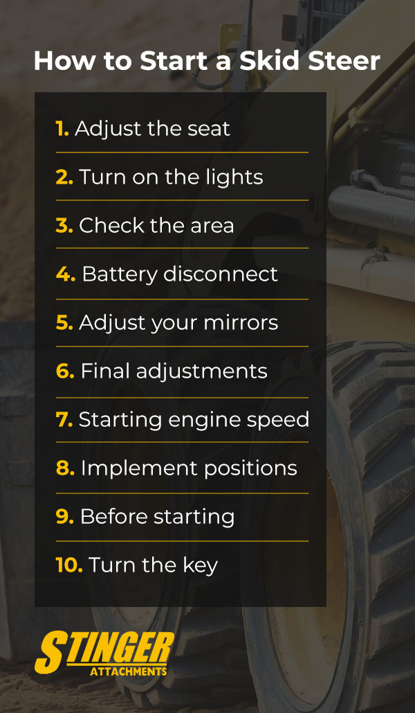 How to Start a Skid Steer