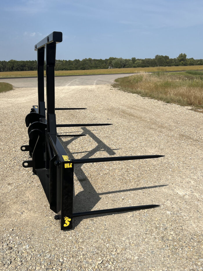 Wheel Loader Bale Spear – Series 5 (BS5-3) 3 Bale or (BS5-5) 5 Bale Large Round Bale Mover - Image 3