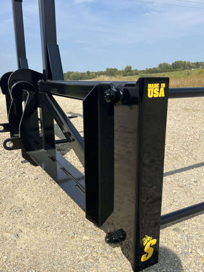 Wheel Loader Bale Spear – Series 5 (BS5-3) 3 Bale or (BS5-5) 5 Bale Large Round Bale Mover - Image 4