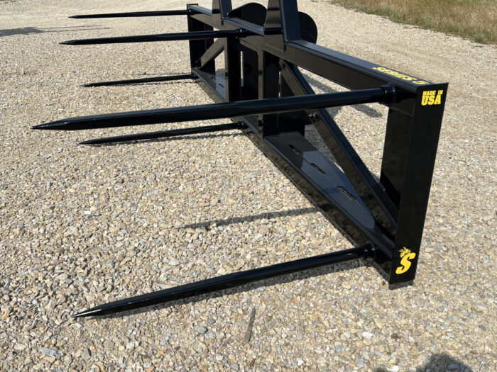 Skid Steer Bale Spear – Series 5 (BS5-3) 3 Bale or (BS5-5) 5 Bale Large Round Bale Mover - Image 8