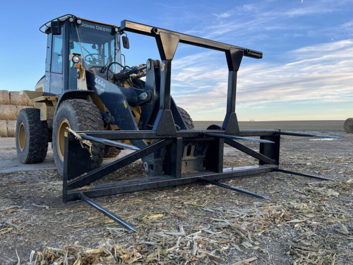 Wheel Loader Bale Spear – Series 5 (BS5-3) 3 Bale or (BS5-5) 5 Bale Large Round Bale Mover
